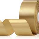 30 Yards Champagne Gold Ribbon 1-1/2 Inch, Champagne Gold Satin Ribbon for Gift Wrapping, Floral Arrangement, Crafts, Christmas, Wedding Party