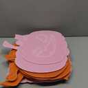 Jetec 18 Pieces Thanksgiving Day Pumpkin Yard Sign Outdoor Yard Stakes Pumpkin Sign with Stakes Plastic Waterproof Lawn Decorations(Orange,Pink)