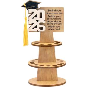 Suyeah 2026 Graduation Gift Money Holder, Unique Greeting Cards Cash Holder Cash Gift, Double-Layer Money Cake with 25 Holes for Cash Congrats Graduation Party Supplies