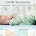 PurComfy Supersoft Sleep Sack 1.0 TOG, Premium Bamboo Viscose Baby Sleeping Bag 2-Way Zipper Sleep Sack Baby Wearable Blanket (3-6M, Blue)