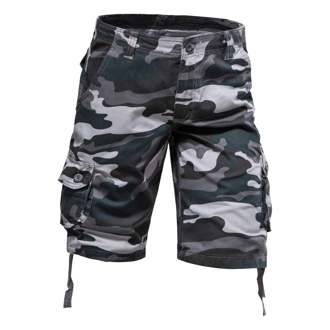 Camo Shorts for Men Classic Relaxed Fit Cargo Short Multi-Pocket Outdoor Shorts 36