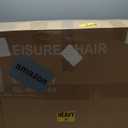 Dowinx Criss Cross Chair with Five-Level Adjustable Arms and Wheels - Comfortable Ergonomic PU Leather Swivel Vanity Chair - Computer Makeup Gaming Chair for Home Office, Bedroom, Vanity Room (Grey)