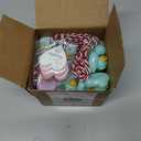 JOYIN 36 Pcs Valentines Day Mini Rubber Ducks with Cards for Kids, 4 Colors Duckies Bath Toys with 4 Card Designs for Classroom Exchange Prizes, Valentine Party Favors Toys