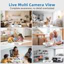 1080P HD Wireless Camera Smoke Detector for Home Security with App Control & Motion Detection,WiFi Indoor Security Camera with Night Vision & Loop Recording for Office,Garage,Shop,Pet