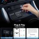 Wireless CarPlay Adapter for Apple Devices 2025 Upgrade, Converts Wired CarPlay to Wireless Dongle Plug and Play Easy Use Fast Stable Connection Control for iPhone iOS 10+ Mini Design for Cars Black