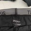 2(X)IST mens Cotton Stretch No Show Brief 3-pack (Large, Black/Black/Black)