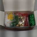 Christmas Crafts for Adults, Kids,55 Sets Christmas Beaded Ornament Kit, Including 20 Pcs Wreath with Bell/5 Pcs Tree/30 Pcs Candy Cane, Holiday Tree Decorations Party Supplies