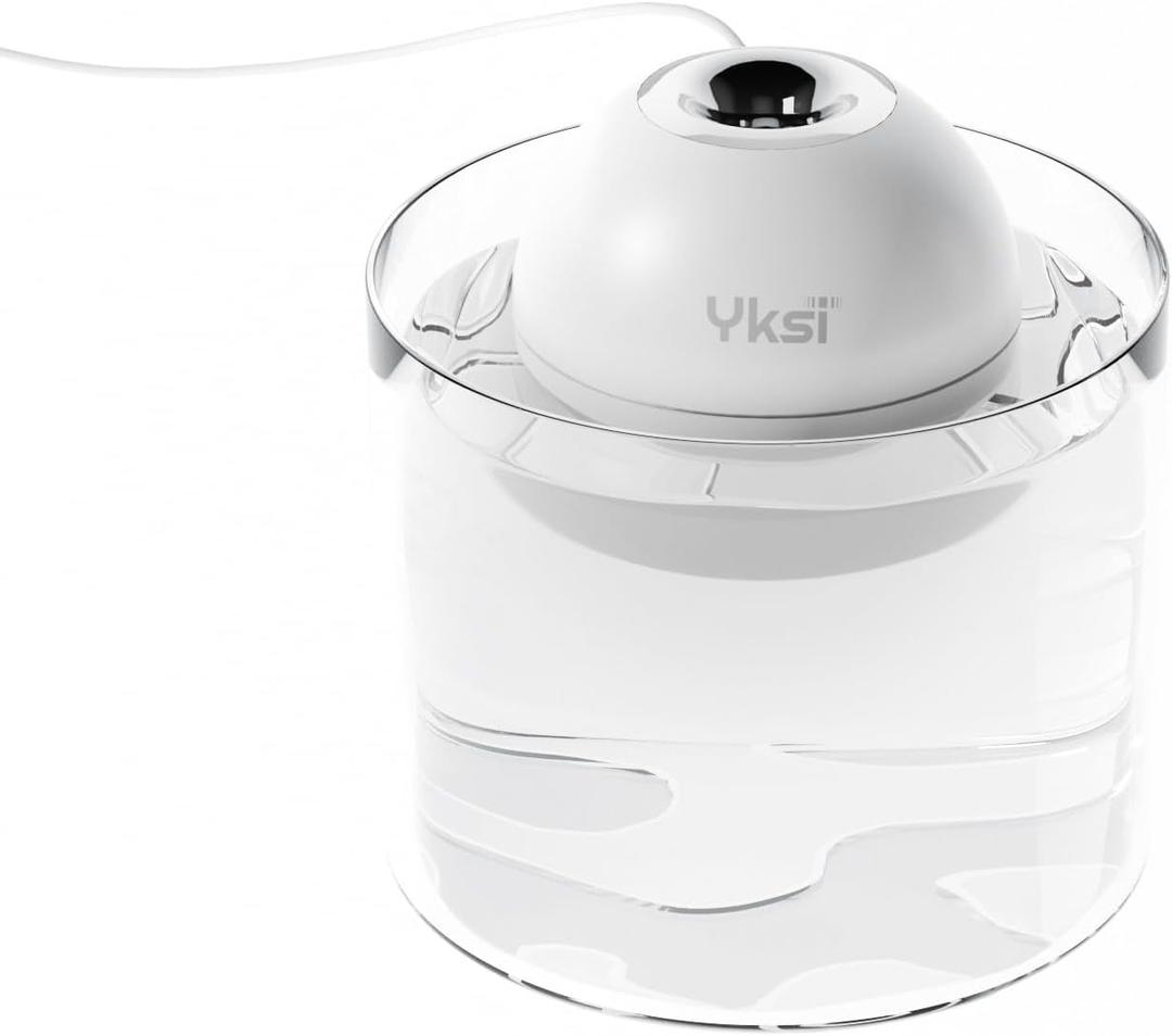 YKSI Mini Portable Humidifiers - Personal Desktop Humidifier for Travel Office Bedroom Plants with Auto Shutoff, Easy to Fill and Clean, Quiet Cool Mist Humidifier with Storage Bag, White