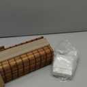 LazBlinds Cordless Blackout Bamboo Roman Shades, Room Darkening Blinds for Interior Windows, Thermal Insulated Roll Up Bamboo Blinds for Home & Patio, 23" W x 64" H, Penang Teak