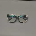 VOOGLAM Stylish Rectangle Blue Light Blocking Glasses for Women Anti Eyestrain UV Eyewear Green Terrie GWA072828-04