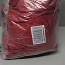 StangH Theater Red Velvet Curtains Valance with Luxury Beads for Bedroom, Rod Pocket Thick Window Waterfall Valances for Christmas/Sliding Door/Bathroom, W79 inches, 1 Panel