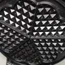 Mueller Heart 5 Waffle Maker, Waffle Iron, Adjustable Browning Control & Nonstick, Cool Touch Handle, Easy to Clean, Small Kitchen Appliances
