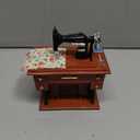 Sewing Machine Mini Music Box, Vintage Sewing Music Box Clockwork Home Crafts Table Desk Decoration Birthday Gift