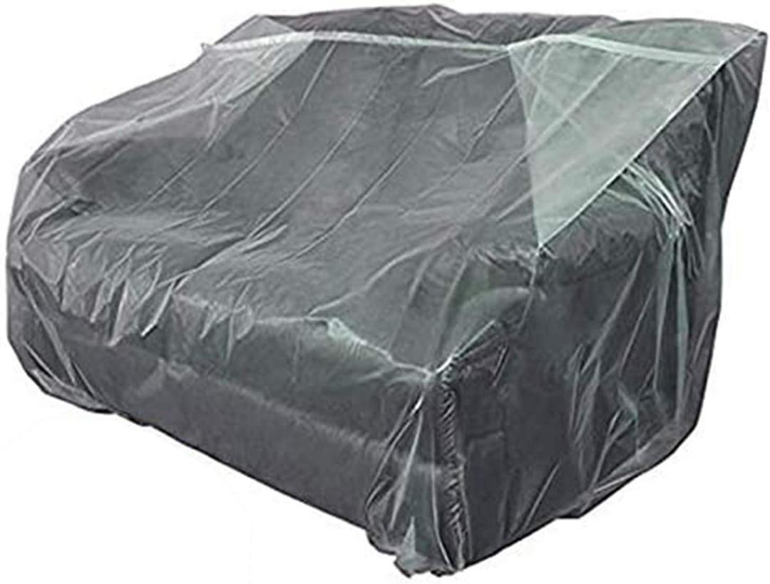 STARTWO Furniture Cover Plastic Couch Cover Heavy Duty Water Resistant Thick Clear | Sofa Slipover for Moving and Long Term Storage 42”(Width) x 68”(Depth) x 42"(Height)