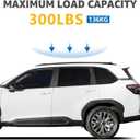 Roof Rack Cross Bars Compatible with Subaru Forester Sport/Touring Hybrid 2025 2026 (Not for Raised Rails), Adjustable Aluminum Heavy Duty 300 LBS Anti-Theft Lock Cargo Carrier Rooftop Crossbar