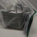 Bringer 6-Pack Plastic Storage Baskets Bins with Lid, Lidded Storage Organizer Baskets, Gray