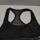 SweatyRocks Women's Sheer Mesh Racerback Sport Bra Sexy Soft Bralette Undershirt Halter Crop Top (Medium, Black)