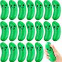 20 Pcs Food Stress Balls Funny Support Stress Balls Squeezable Foam Funny Mexican Festival Gifts for Employee Teacher Team (Pickle)