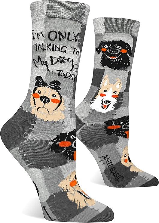 ANTI BASIC Novelty Cat Socks Gift for Women(Fits Women Shoe Size 6-12) (Rabbit)