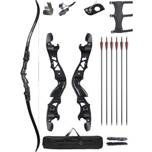ILF Takedown Recurve Bow for Adult & Youth Beginner,Bow and Arrow Set 62" Recurve Hunting Bow for Outdoor Training Practice Right Hand (25lb)