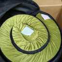 3 Inch GAIALOOP Thick Memory Foam Camping Mattress Sleeping Pad [Car/Tent/Cot] Glamping Portable Floor Mat Roll Up Futon Mattress for Guests Sleepover (Twin XL:80*38*3", Avocado Green)