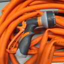 Garden Hose 75 ft x 5/8", Heavy Duty Water Hose, Flexible 75 foot garden Hose, Lightweight water Hose with Swivel Handle,3/4" Male to Female Fittings, Burst 600 PSI