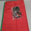 16 Pcs Christmas Napkin Rings Set, Includes 8 Pcs Artificial Red Berries Napkin Holders and 8 Pcs Cloth Napkins for Xmax Holiday Dinner Party Table Decor