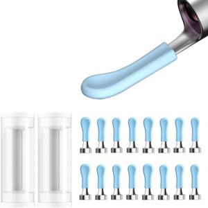 Bebird Replacement Tips Ear, 16 Pieces Waterproof Silicone Ear Spoon for Ear Wax Removal Endoscope, BEBIRD Original Ear Cleaner Tips Set for W3/R3/T15/X3/X17 PRO/D3Pro/T5/R1(Latest Version)