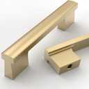 Asidrama 10 Pack 3.75 Inch(96mm) Champagne Bronze Cabinet pulls Kitchen Cabinet Handles, Cabinet Pulls Kitchen Cabinet Hardware for Cupboard Drawer Pulls