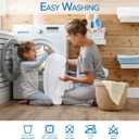 PlushDeluxe Premium Bamboo Mattress Protector Twin Size, Waterproof, & Ultra Soft Breathable Noiseless Washable Bed Mattress Cover for Comfort & Protection - White