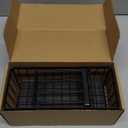 Cisily Kitchen Sink Caddy Organizer with High Brush Holder, Sponge Holder for Sink, 304 Rustproof Stainless, Kitchen Countertop Soap Dispenser Organizer, Kitchen Decor and Accessories (9.25, Black)