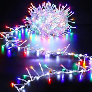 Marchpower Colorful Christmas String Lights Outdoor/Indoor 32.8Ft 500LEDs 9 Modes Waterproof Cluster Lights,Decorative Twinkle Christmas Lights for Outdoor Indoor Outside Garland Xmas Decorations