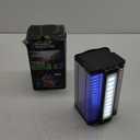 Rechargeable Solar Bug Zapper Outdoor & Indoor, Fruit Fly Trap, Mosquito Gnat Moths Catcher, 4200V Grid, USB Charging, 5000mAh Battery, Fit for Home, Kitchen, Backyard, Camping, Patio, Black