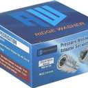 RIDGE WASHER Pressure Washer Swivel Adapter, Stainless Steel M22 14mm to 3/8" Quick Connect, Stainless Quick Disconnect for Pressure Washer Hose, 5000 PSI, 2 Pack