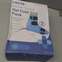 REVIX Large Ankle Ice Pack for Foot Discomfort, Reusable Gel Cold Pack with Cold Compression Therapy, Full Coverage Ankle Ice Wrap for Post-Workout Recovery, Achilles Tendonitis, 2 Packs