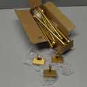 Magnetic Curtain Rods for Metal DoorsNo tools required,Multi-Use Adjustable Appliance for Windows Iron Steel Places09-16 Inch4 Pack,Gold