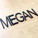 2 x 5 Inch Acrylic Frosted Matte Black Letter W, Adhesive House Letters and Numbers for Outside, Modern House Numbers for Apartment Door Farmhouse Mailbox Office Hotel, Address Numbers and Letters