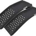 Garvee 8 in Lift Solid Steel Car Ramp 8000 LBS Capacity, 2000 LBS Per Ramps, Heavy Duty Truck Ramps for Car Repair or Vehicle Maintenance, 2 Pack Car Ramps, Black