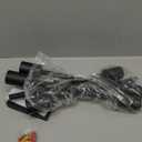 Eidonta 6-Light Semi Flush Mount Ceiling Light Fixture, Modern Black Sputnik Chandelier Lighting, Farmhouse E26 Stock Ceiling Lamp Kitchen Bedroom Living Room Entryway, Bulbs Not Included (1 Count (Pack of 1))