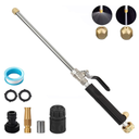 Upgraded Hydro Jet High Pressure Power Washer - Jet Nozzle for Garden Hose Power Washer Wand with 3 High Pressure Nozzle and Quick Connectors(Black)