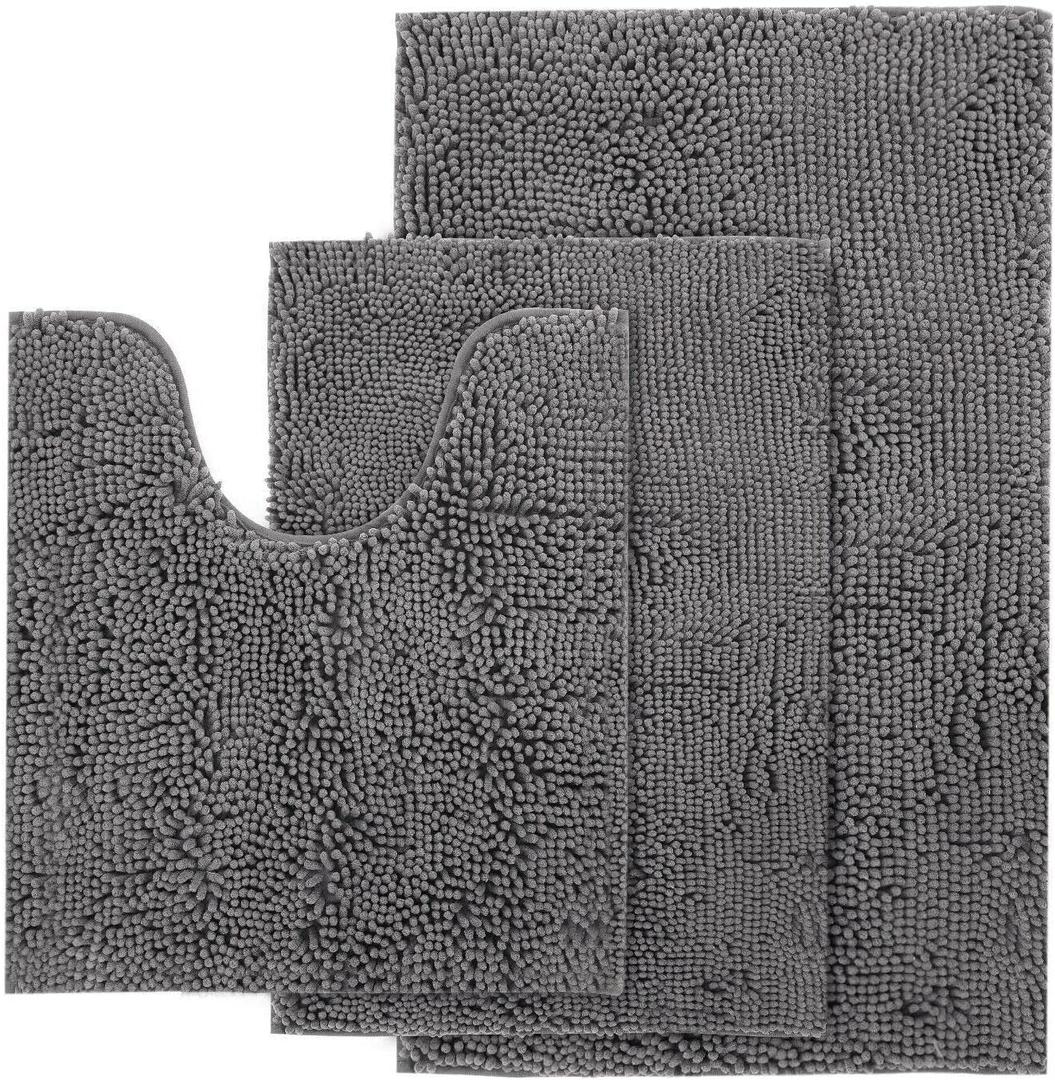 Bathroom Ultra Bath Mat 3 Piece Bathroom Bathroom Accessories Bath mat Kitchen mat Bathroom Bathroom Runner Shower mat Bathroom