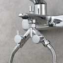 Tecmolog G1/2 Shower Diverter Shut Off Valve Brass Shower Head Splitter 2 Way for Bathroom, Chrome, DSF014A