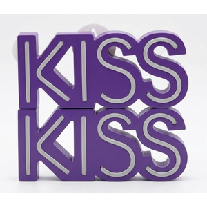 Kiss LED Neon Sign for Wall Decor USB Powered Dimmable LED Lights Signs
 2pcs