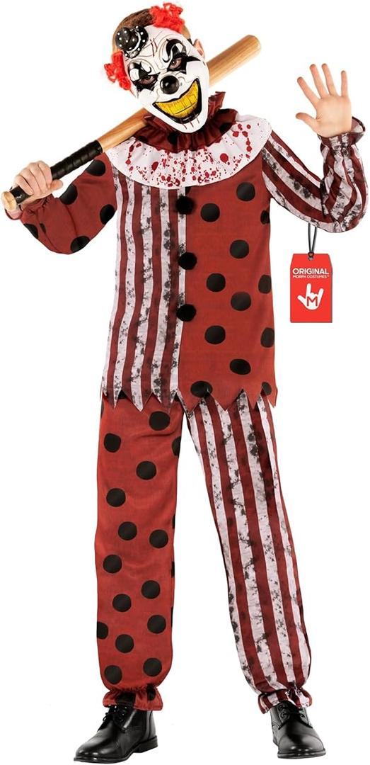 Morph Scary Clown Costume For Kids, Creepy Clown Costume, Scary Halloween Costumes, Halloween Costumes For Boys, Size 3-4T