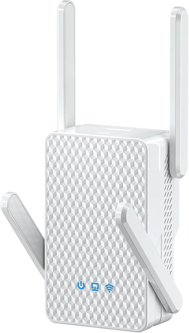 WiFi 6 Extender Signal Booster, Longest Range up to 19980 sq.ft for Home, AX3000 Dual Band WiFi Repeater