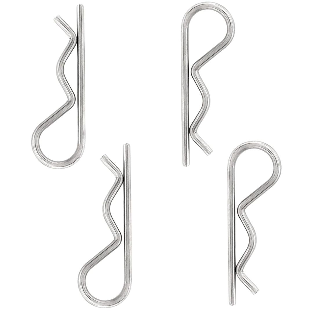 4 x RUIAN 4PCS 304 Stainless Steel Hardware Pins Cotter Pins R Clip Large Spring Retaining for Trailer Tractors Mower Carts Truck Pin Clip 4 x RUIAN 4PCS 304 Stainless Steel Hardware Pins Cotter Pins R Clip Large Spring Retaining for Trailer Tractors Mower Carts Truck Pin Clip