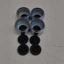 4PCS 1.98" Trailer Hub Cap,Trailer Axle Bearing Dust Cap Cup Grease Cover with 8 Rubber Plugs,Bolt Metal Trailer Axle Wheel Bearing and Hub Dust Caps for Most 2000 to 3500 Pound Axles Dexter