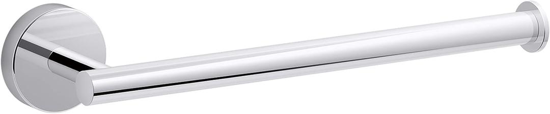 KOHLER K-27291-CP Elate 9 Inch Towel Arm, Bathroom Accessory, Minimalist Design, Premium Durable Metal, Corrosion Resistant, Polished Chrome