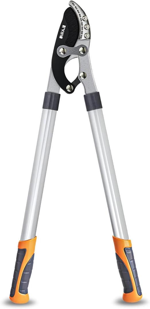 AIRAJ 27 Anvil Loppers for Tree Trimming Heavy Duty with Compound Action, Tree Branch Cutter with 2 Inch Cutting Capacity, Chops Thick Branches Ease, Garden Lopper Pruning Shears Heavy Duty, Tree Trimmer