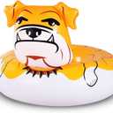 Bulldog Float, 53 inches Giant Inflatable Pool Float Tube for Party, Summer Fun Pool Toys for Adults and Kids (1 pack)